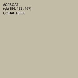 #C2BCA7 - Coral Reef Color Image